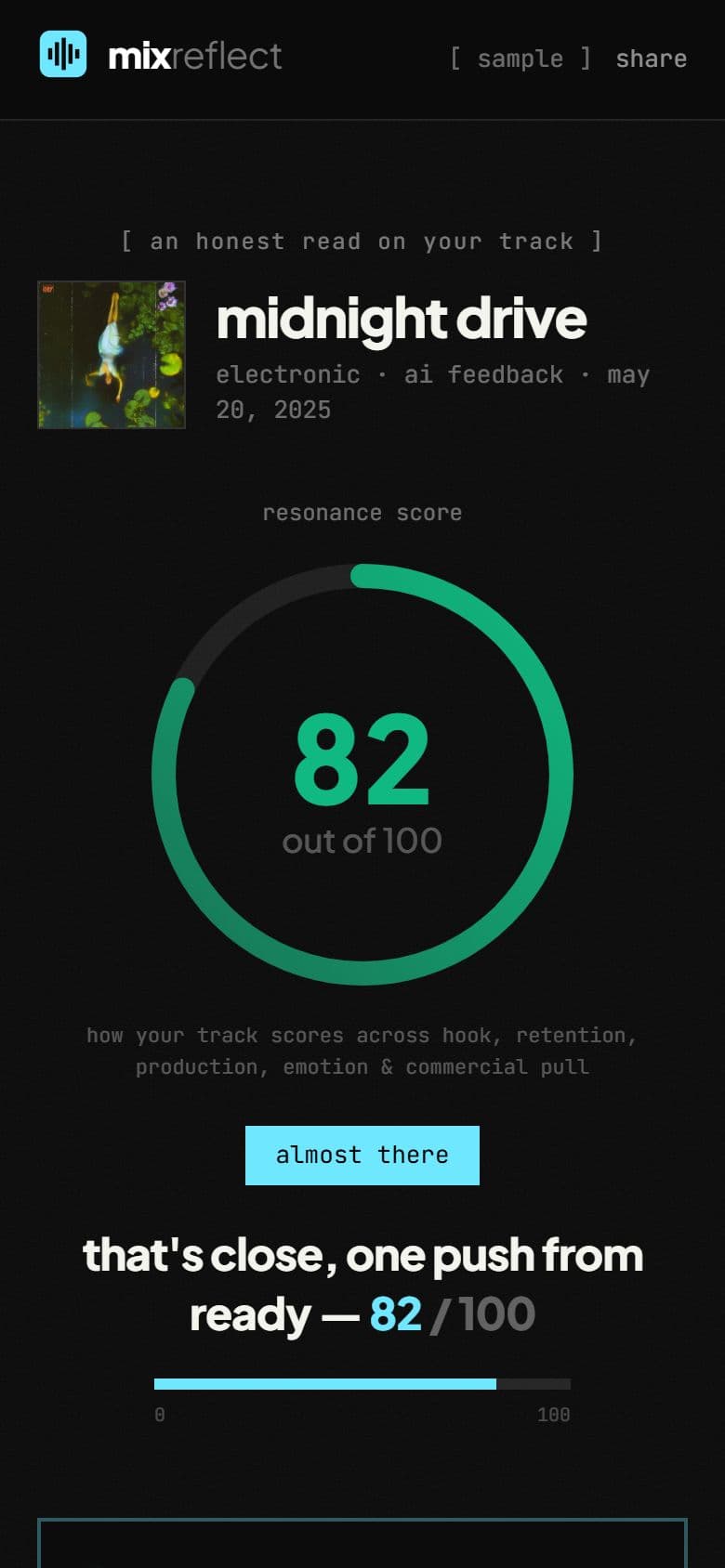 Report on a phone